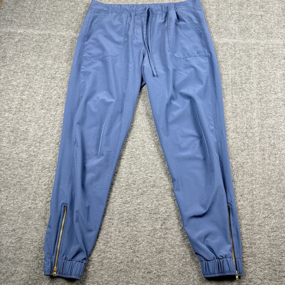 Albion Pants Womens Small Jetsetter Jogger‎ Drawstring Zip Ankle Activewear Yoga